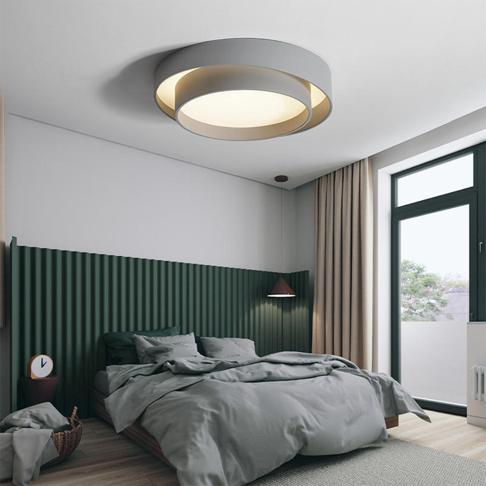 Nordic Modern Minimalist Creative Circular LED Design Ceiling Light -Homwarmy