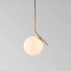 White Ball Metal Glass Pendant Lights -Homwarmy