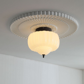 White  Cream Round Ceiling Lighting -Homdiy