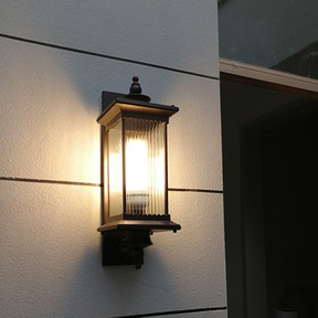 Retro Rectangular Outdoor Wall Light -Homdiy