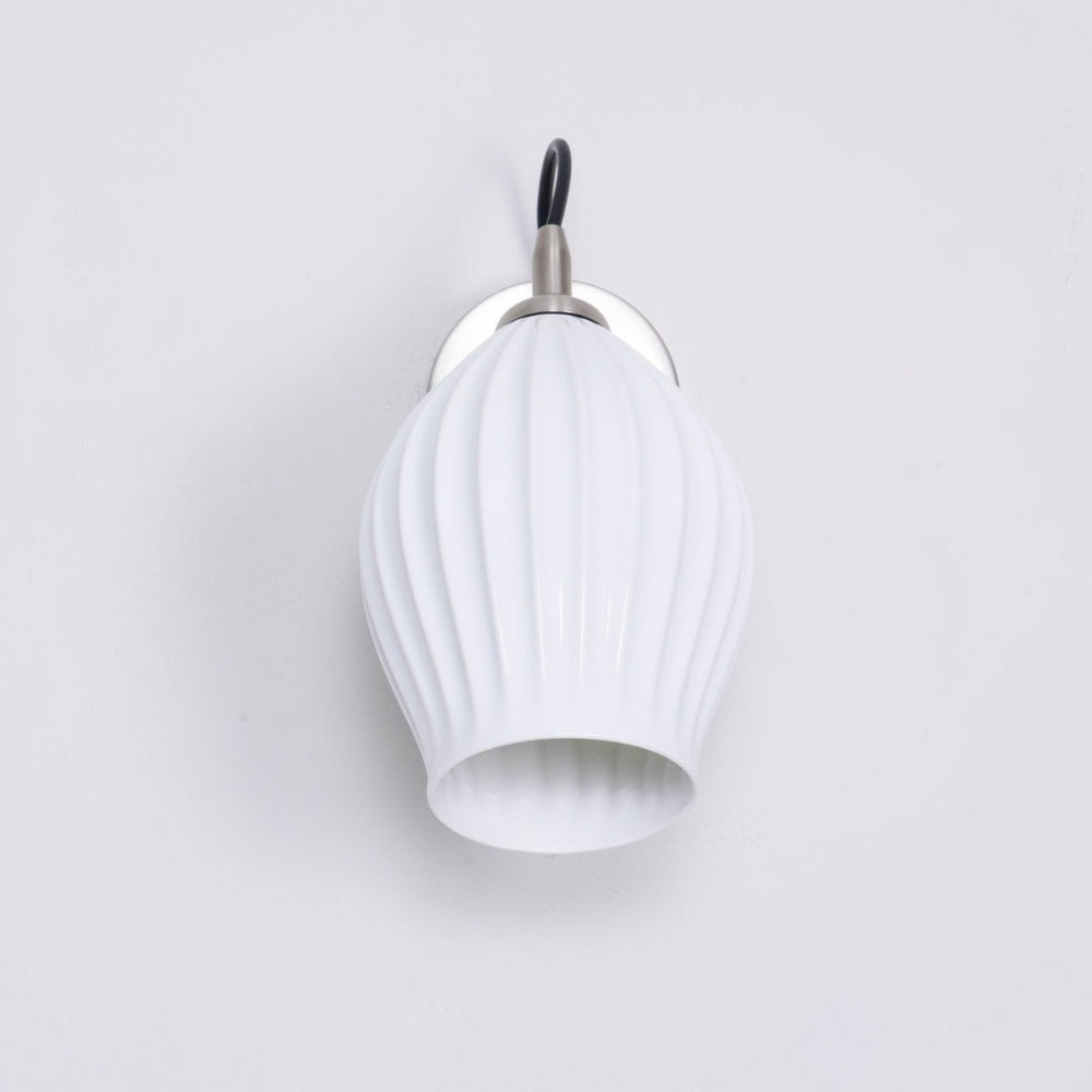 Modern Ceramic Ribbed Wall Light -Homwarmy