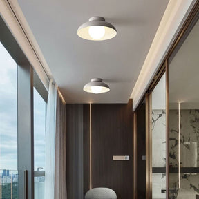 Minimalist Semi Flush Metal Ceiling Light -Homwarmy