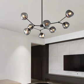 Molecular Lava Glass Chandelier for Living Room -Homwarmy