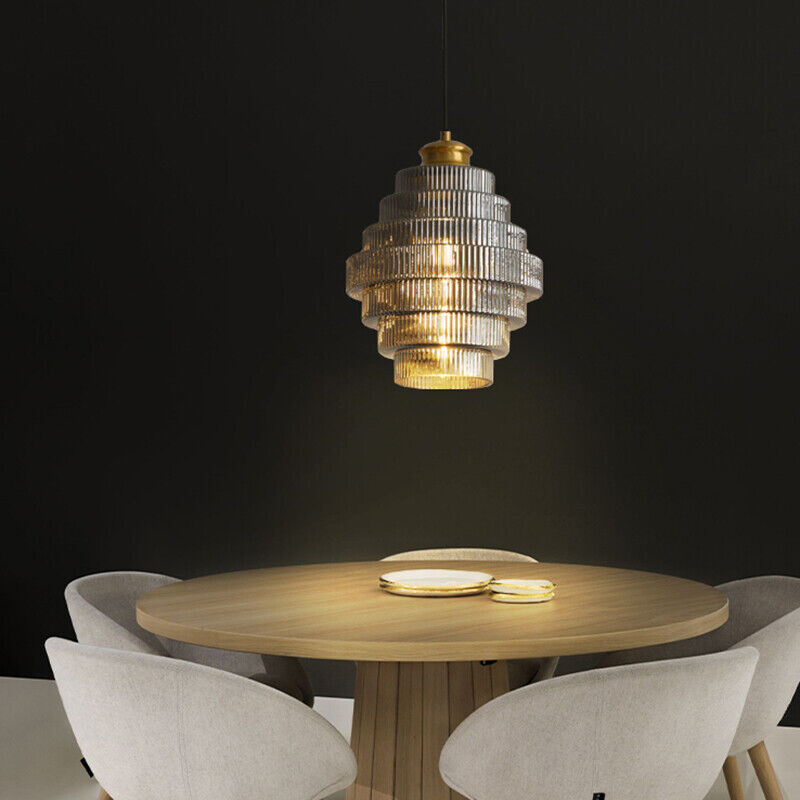 Modern Creative Hive Shape Glass Pendant Lamp