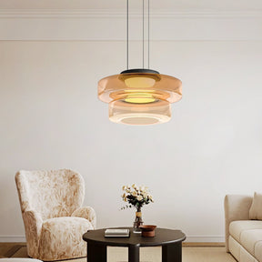 Modern Designer Style Creative Glass Pendant Round Hanging Lighting -Homdiy
