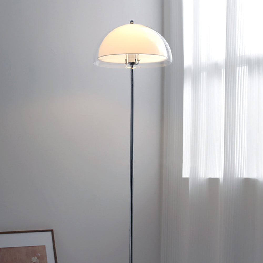 Retro Mushroom Shape Lampshade Floor Lamp for Living Room -Homwarmy